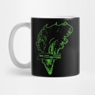 God save us from this queen - Green Mug